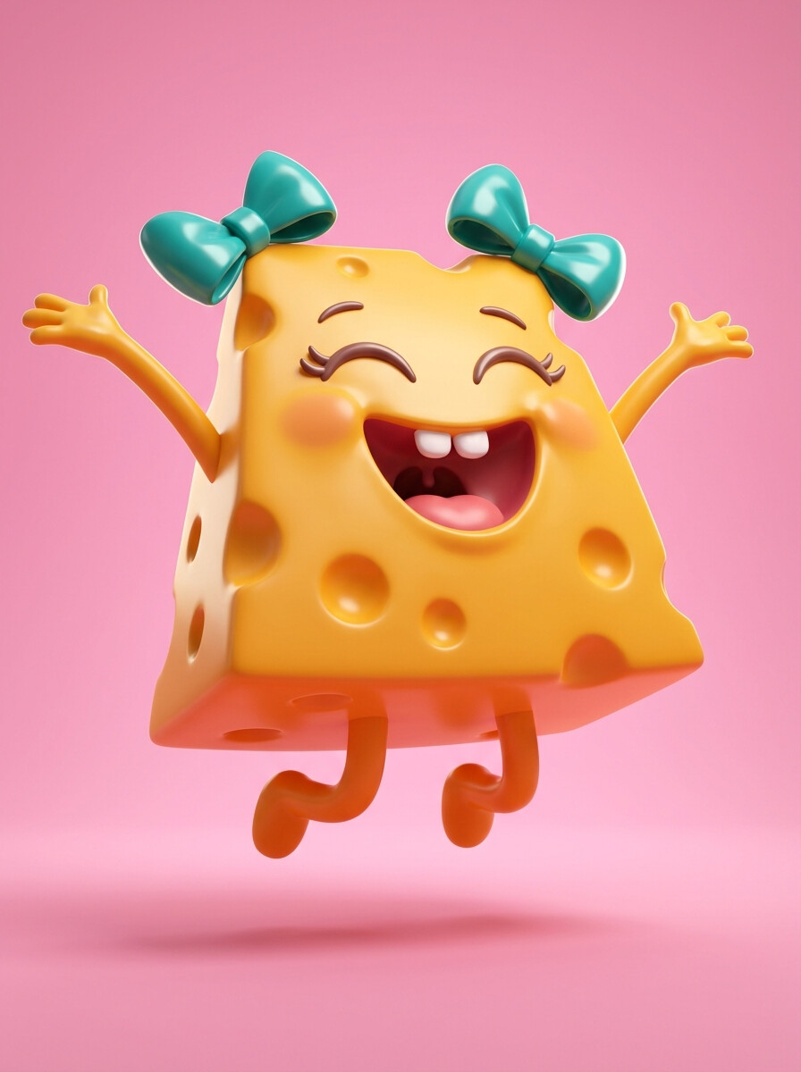 Chelsea Cheese — 3D brand character